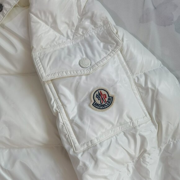 Moncler White Down Jacket - Picture 7 of 12